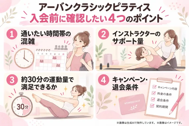 口コミから分かった入会前に確認したいポイント